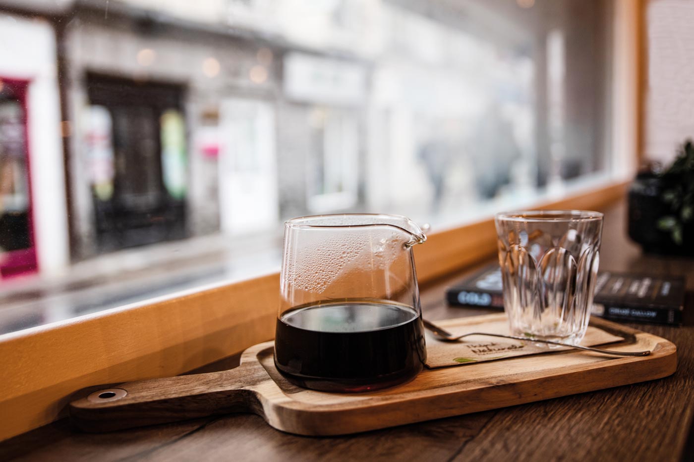 filter coffee in a jug