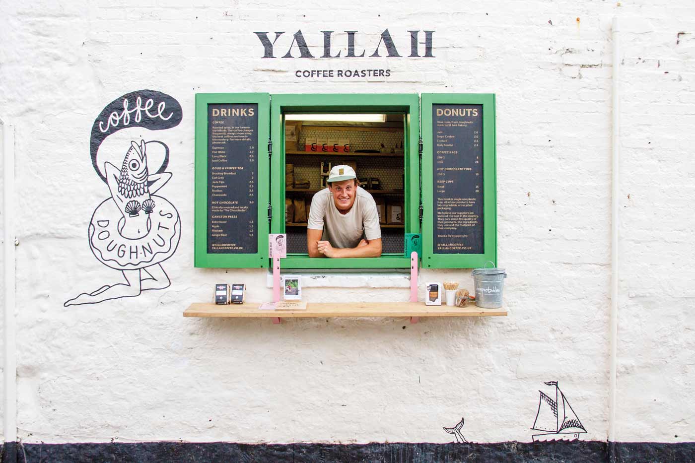 Yallah Coffee Kiosk in St Ives