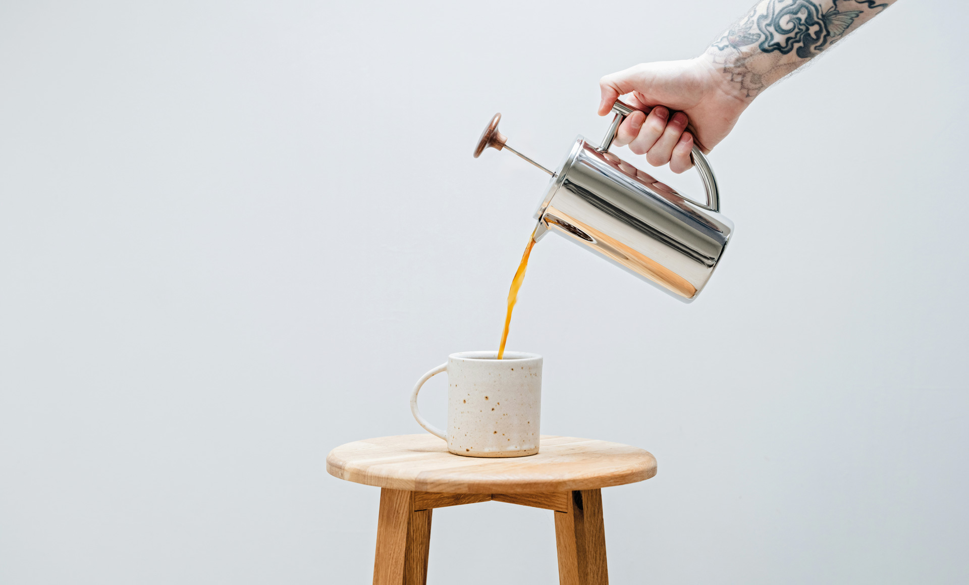 French press coffee brewing method